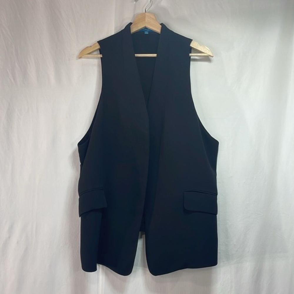🌈 Derek Lamb for design nation, black blazer styled vest